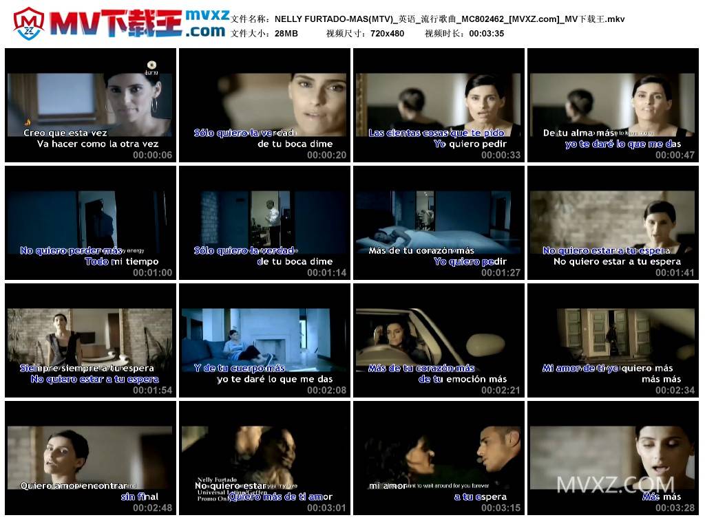 NELLY FURTADO-MAS(MTV)_英语_流行歌曲_MC802462